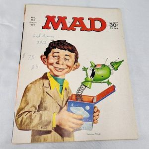 Mad Magazine Issue #113 September 1967 Scared UFO Jack In The Box Norman‎ Mingo